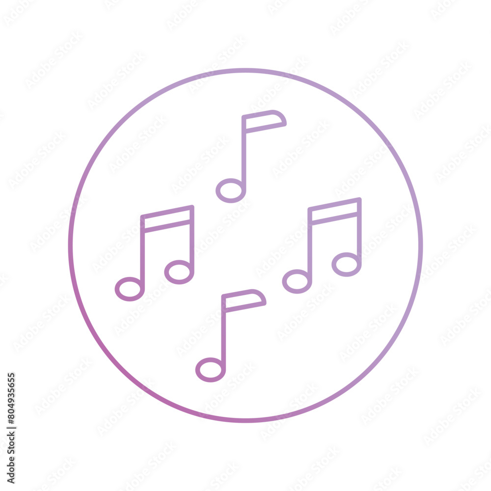 music note icon with white background vector stock illustration music note icon with white background vector stock illustration
