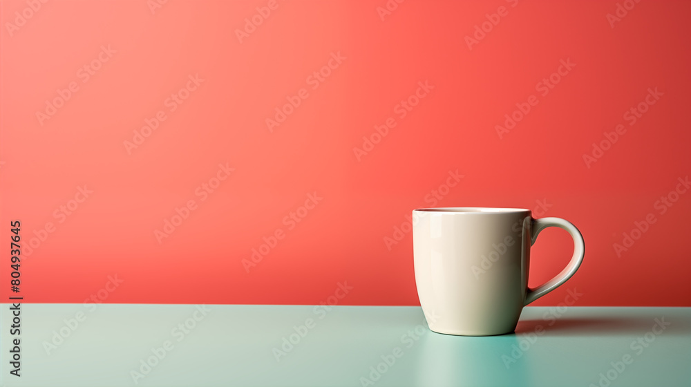 coffee cup in pastel light coffee cup in pastel light