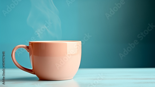 coffee cup in pastel light