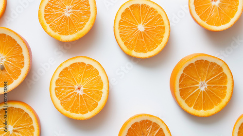 An orange slices background pattern