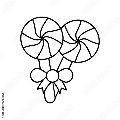 lollipop icon with white background vector stock illustration