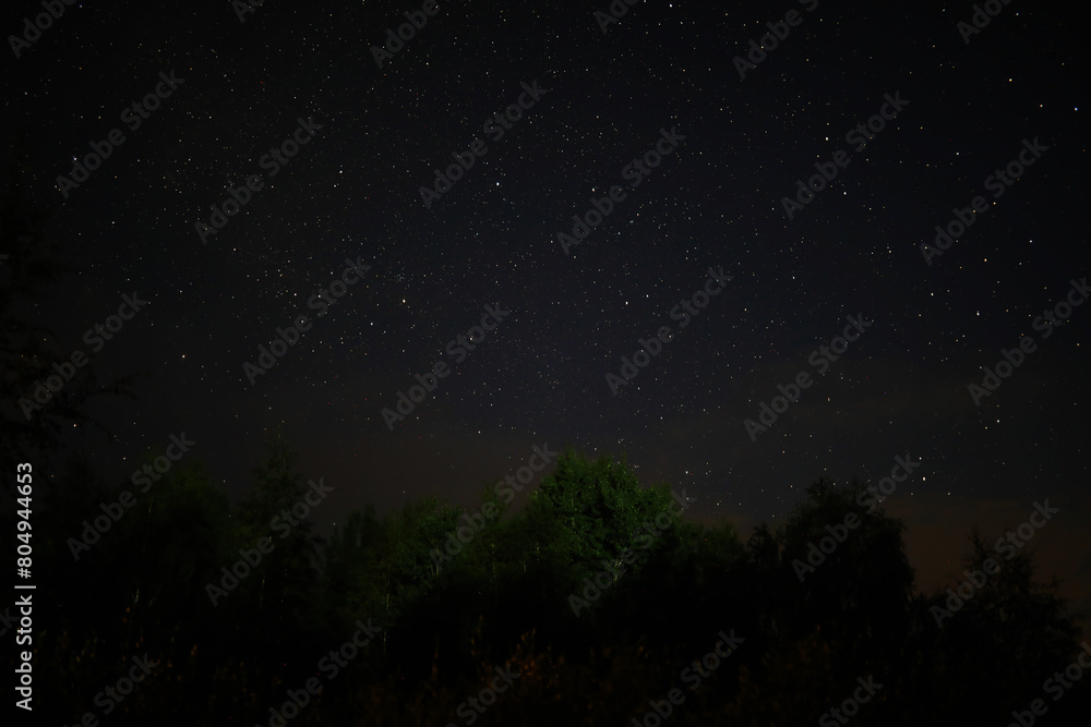 Night sky. Stars and galaxies in the sky at dusk. Night sky. Stars and galaxies in the sky at dusk.
