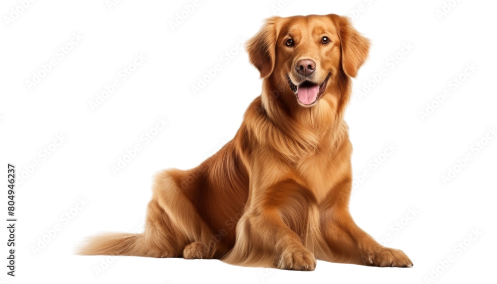 happy golden retriever puppy isolated on transparent background cutout happy golden retriever puppy isolated on transparent background cutout