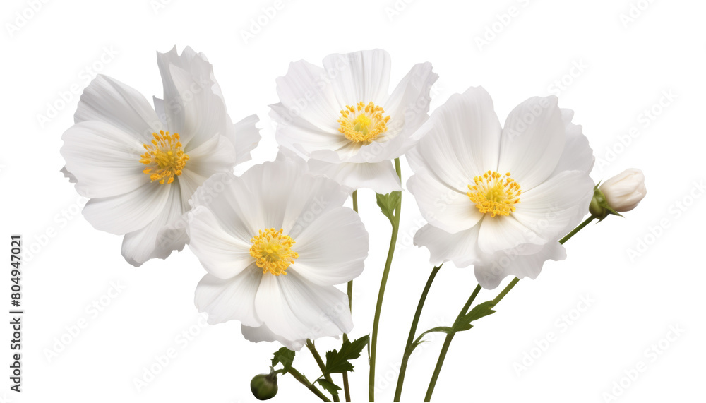 Obraz premium flowers stem isolated on transparent background cutout