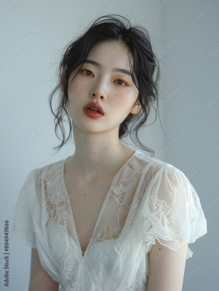 한국인 여자 모델 Stock Photo | Adobe Stock