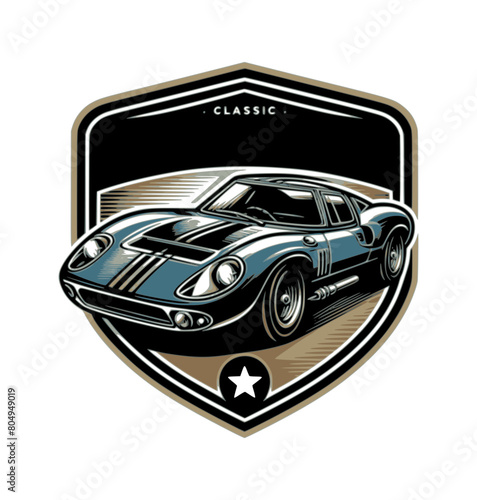 logo of classic supercar (artwork 1)