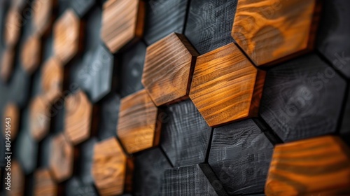 Sophisticated Symmetry: Unveiling the symphonic harmony of backdrop hexagon in professional spaces.