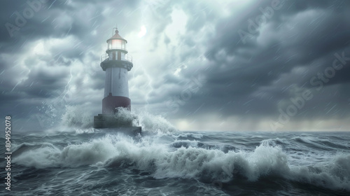 Wallpaper Mural lighthouse on the coast Torontodigital.ca