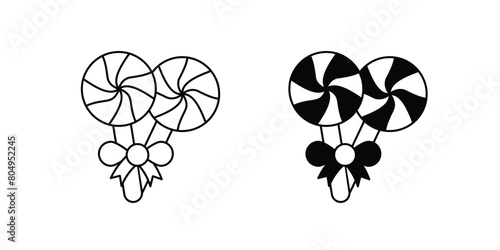 lollipop icon with white background vector stock illustration
