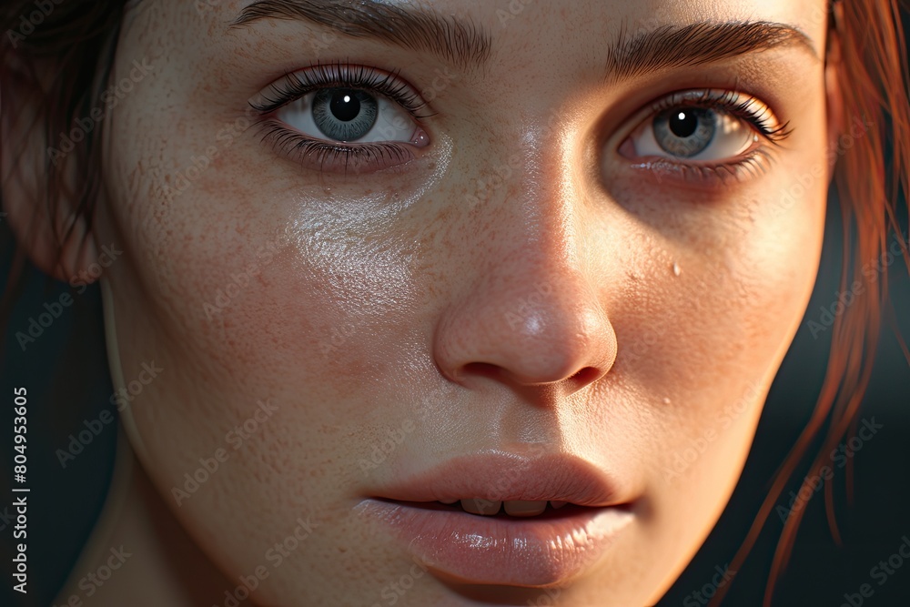 close-up portrait of a young woman with blue eyes close-up portrait of a young woman with blue eyes