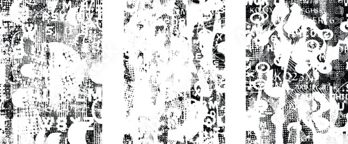 Wallpaper Mural Grunge Background.texture Vector.Dust Overlay Distress Grain ,Simply Place illustration over any Object to Create concrete Effect .abstract,splattered , dirty,poster for your design. Torontodigital.ca