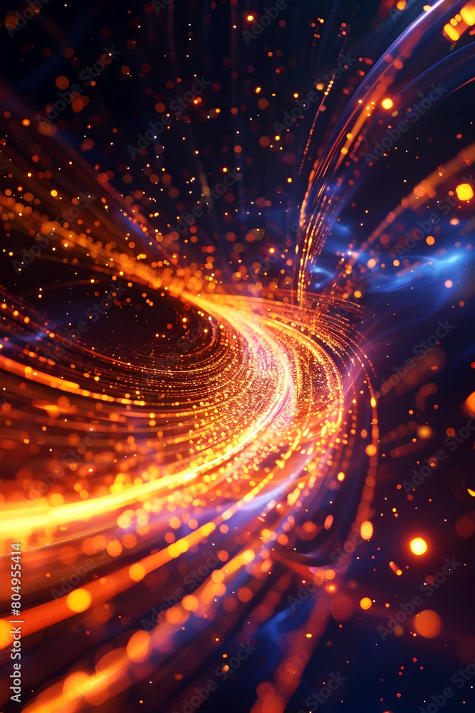 Photons Racing Through Space:Bending Time and Energy in 3D Cinematic