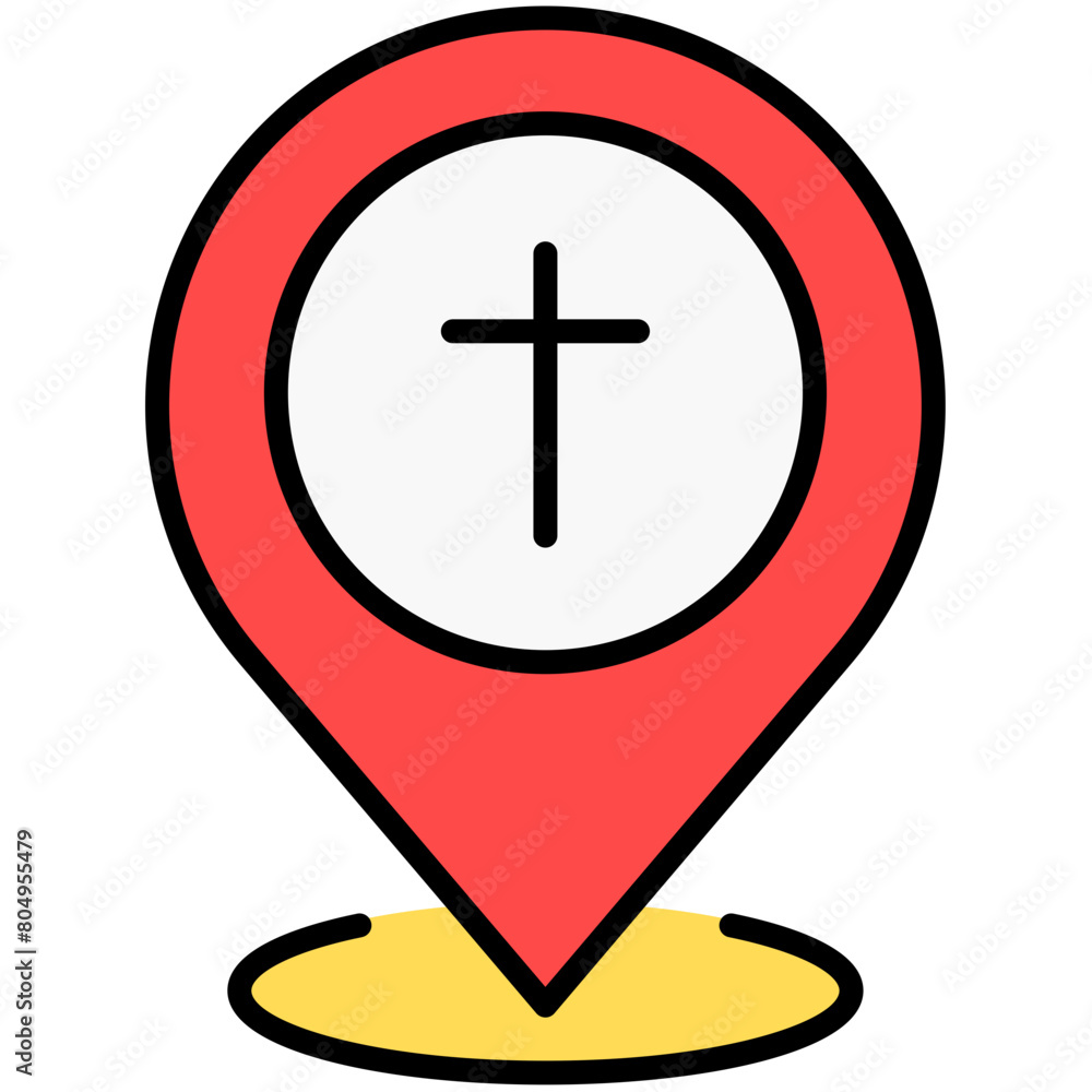 Obraz premium Location And Navigation Colored Icon Pack