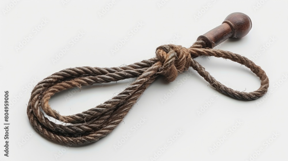Rope,Whip,Spear on a white background.