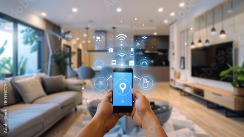 Modern Setting: Smart Home Technology with Connected Devices