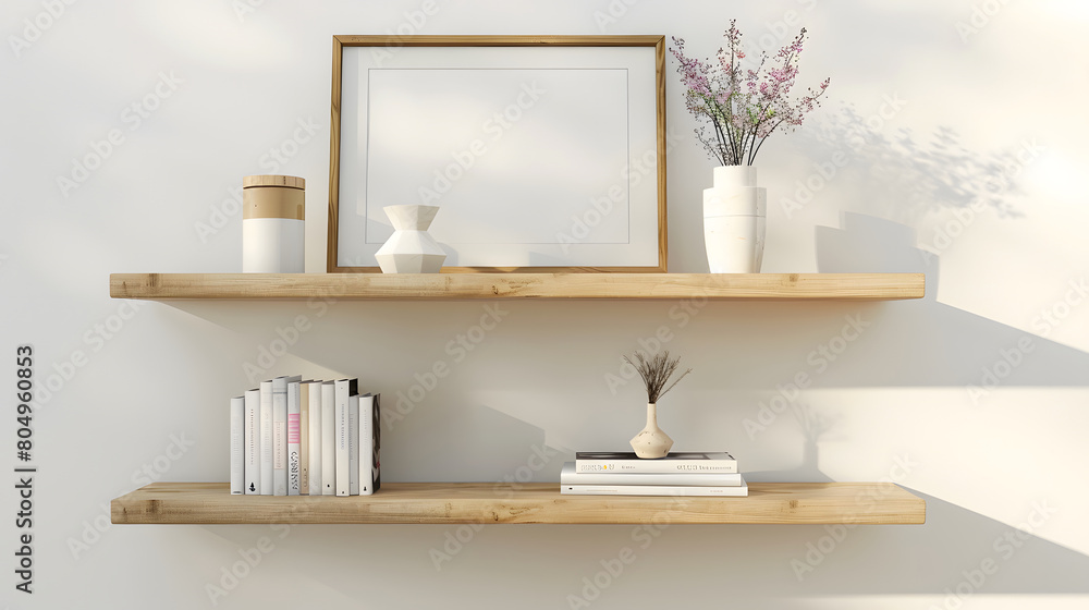 wall shelves made of teak with tree wall shelves made of teak with tree