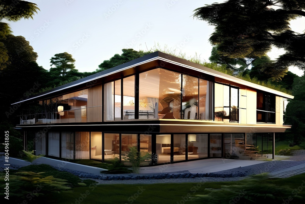 Modern self sufficient house design. Modern self sufficient house design.