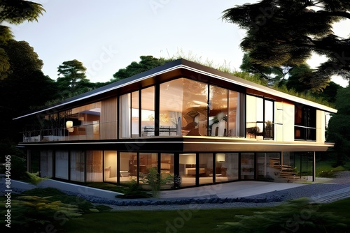 Modern self sufficient house design. © R-CHUN