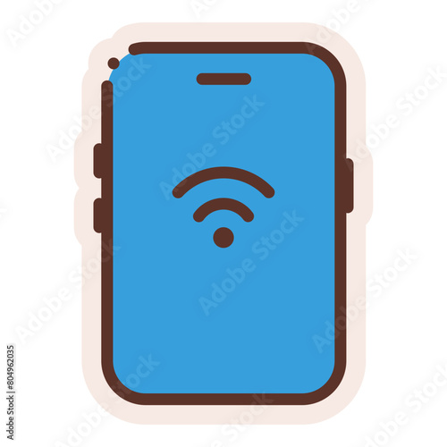 mobile phone wifi sticker