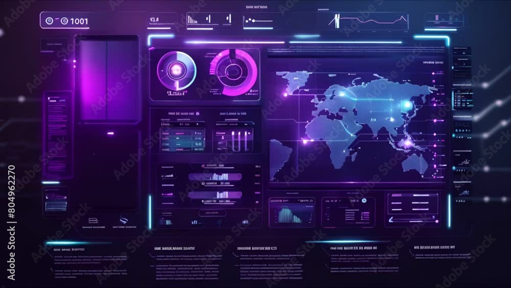AI robot chat application, high tech dashboard, software interface AI robot chat application, high tech dashboard, software interface