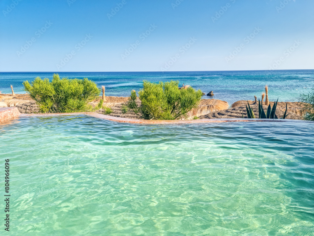 Landscape in a beach in Hammamet, Tunisia Landscape in a beach in Hammamet, Tunisia