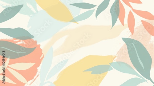 Abstract japandi and scandinavian style print soft tones and shapes conveying a sense of tranquility and beauty. Great as product design for posters  home interior