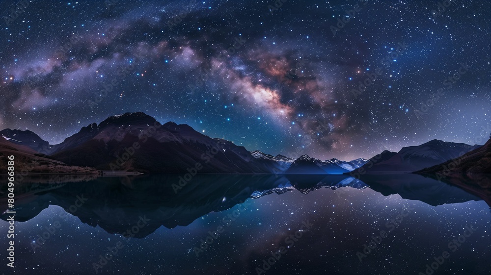 Stellar Reflections in the Mountain Lake