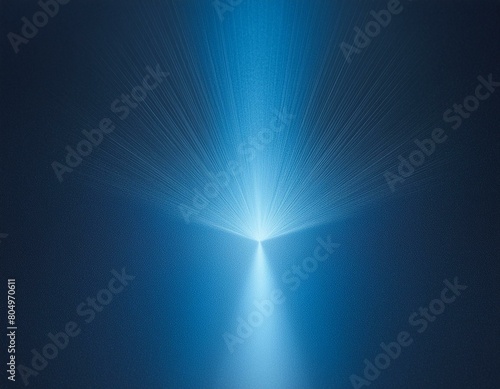 Glowing light blue ray abstract dark grainy background noise texture poster header backdrop cover design