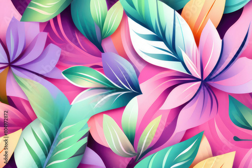 Colorful flower pattern background image