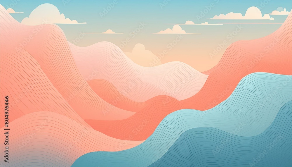 Pastel peach, coral, and sky blue abstract spring background harmonious and calming blend Pastel peach, coral, and sky blue abstract spring background harmonious and calming blend