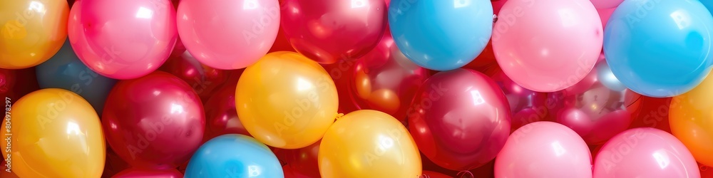 Background with balloons of different colors. Design a greeting card or a birthday invitation. Background with balloons of different colors. Design a greeting card or a birthday invitation.