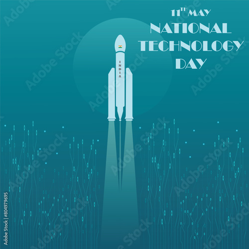 11th May National technology Day vector illustration. photo