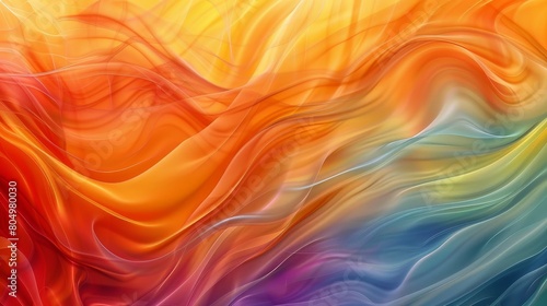 Vibrant waves of color in a fluid gradient dance