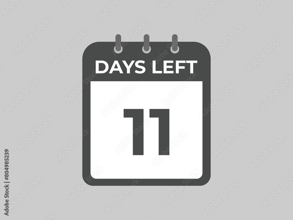 11 days to go countdown template. 11 day Countdown left days banner design. 11 Days left countdown timer
11 days to go countdown template. 11 day Countdown left days banner design. 11 Days left countdown timer