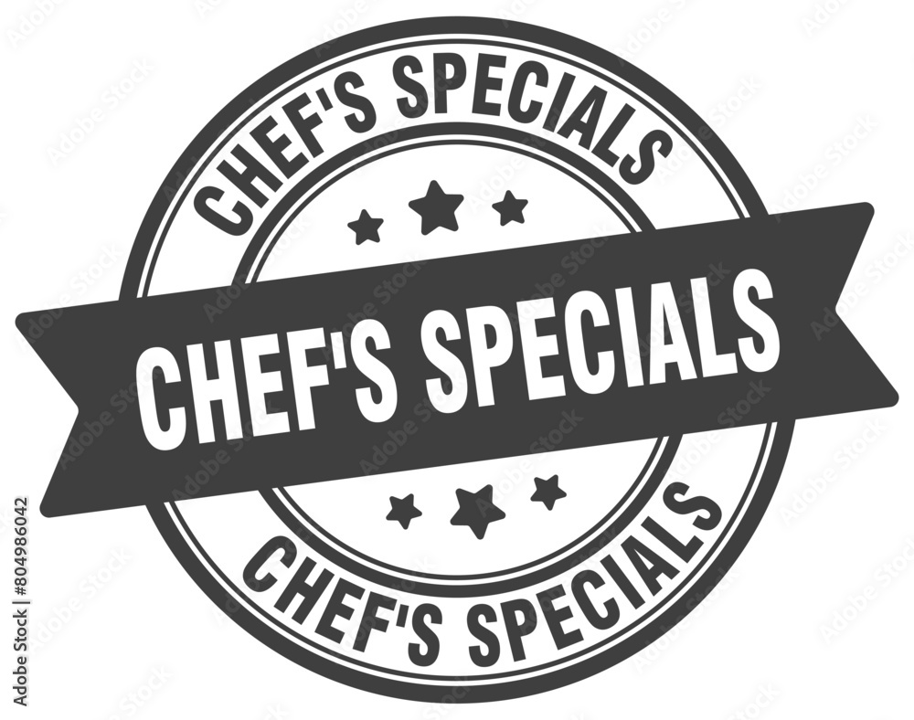 chef's specials stamp. chef's specials label on transparent background. round sign chef's specials stamp. chef's specials label on transparent background. round sign