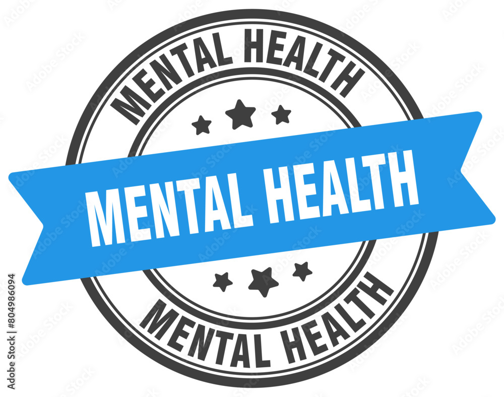 mental health stamp. mental health label on transparent background. round sign mental health stamp. mental health label on transparent background. round sign