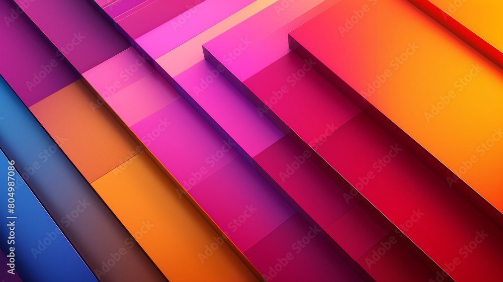 Colorful Abstract Geometric Layered Design Colorful Abstract Geometric Layered Design