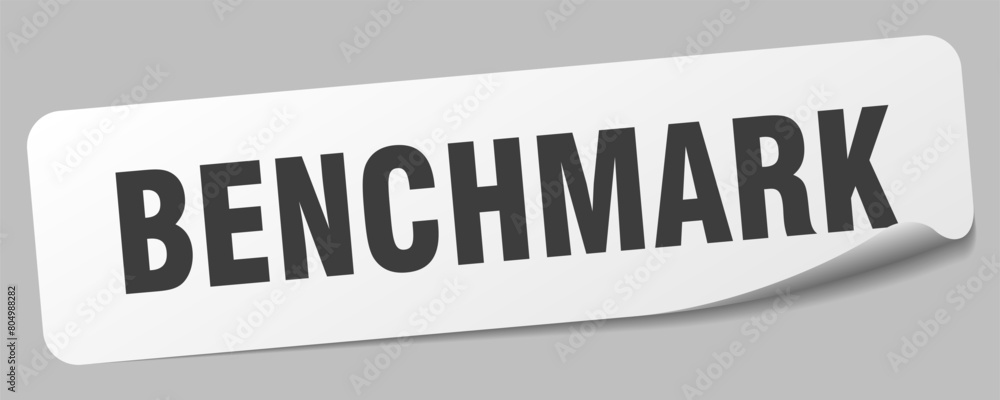 Fototapeta premium benchmark sticker. benchmark label