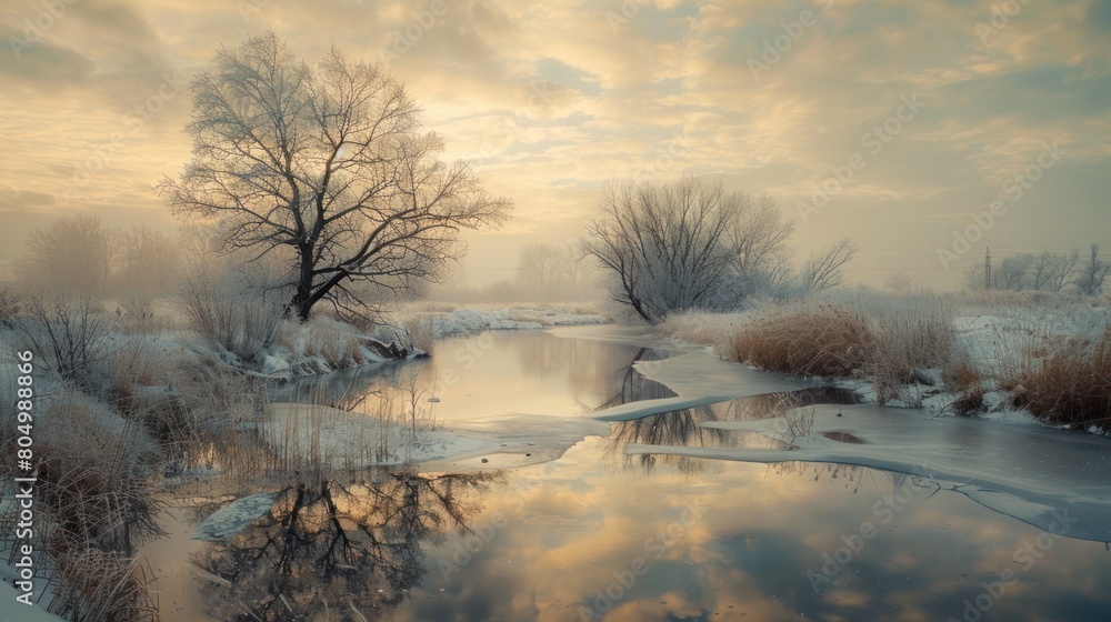 landscape photograph nature. in winter landscape photograph nature. in winter