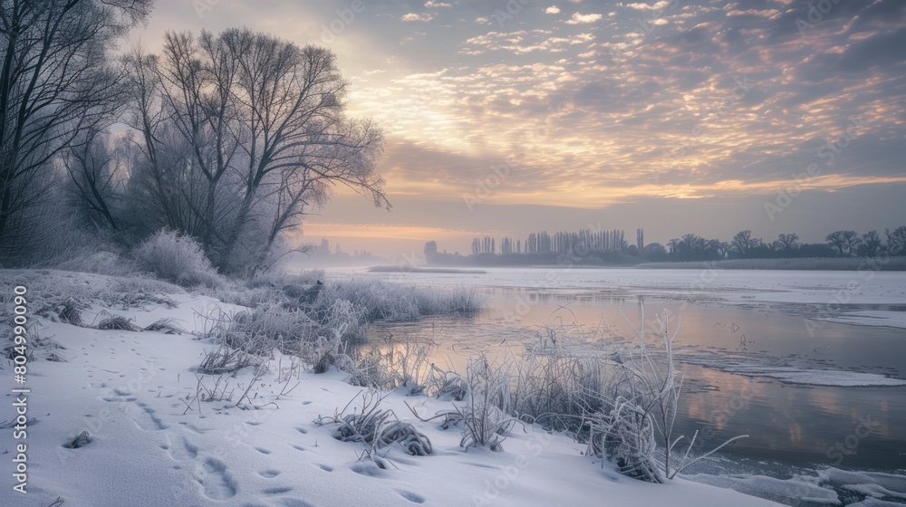 landscape photograph nature. in winter landscape photograph nature. in winter