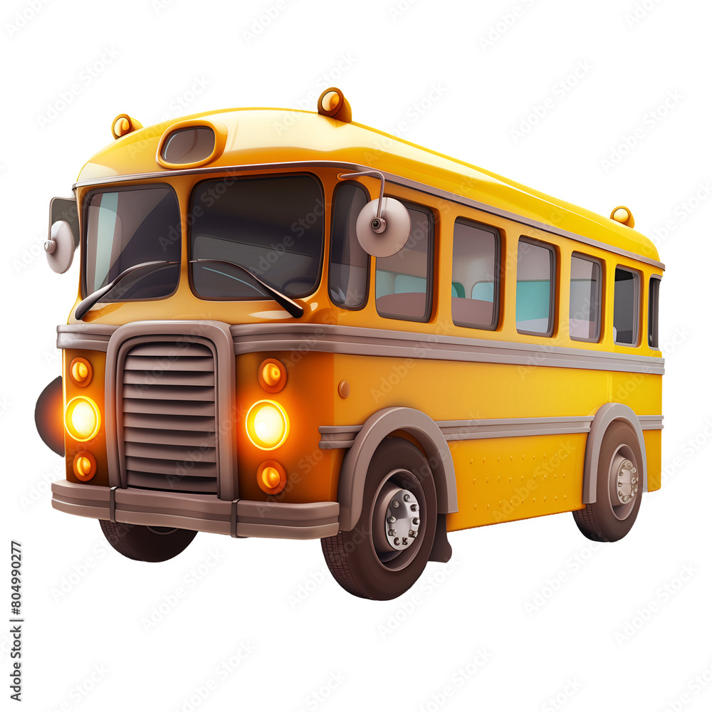 Bus cartoon clipart icon