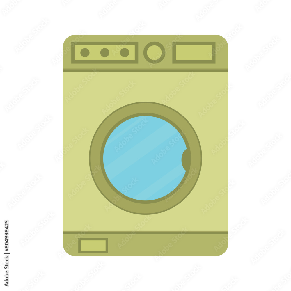 Washing machine flat icon. Vector Washing machine flat icon. Vector
