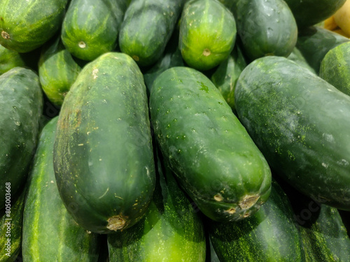 cucumbers in the market