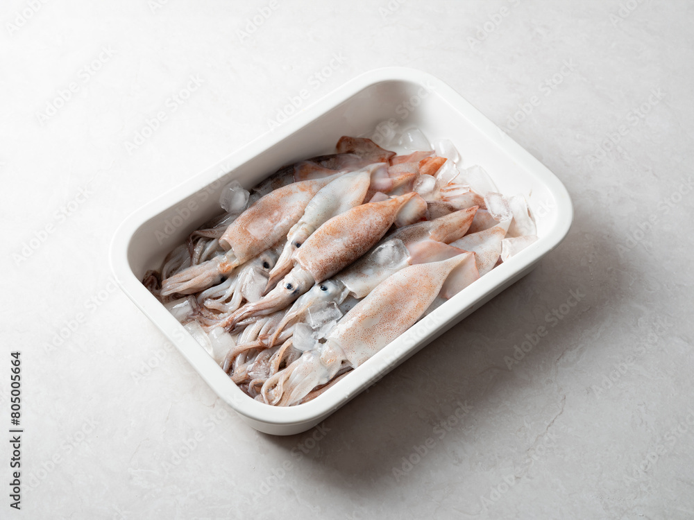 baby squid on a plate baby squid on a plate