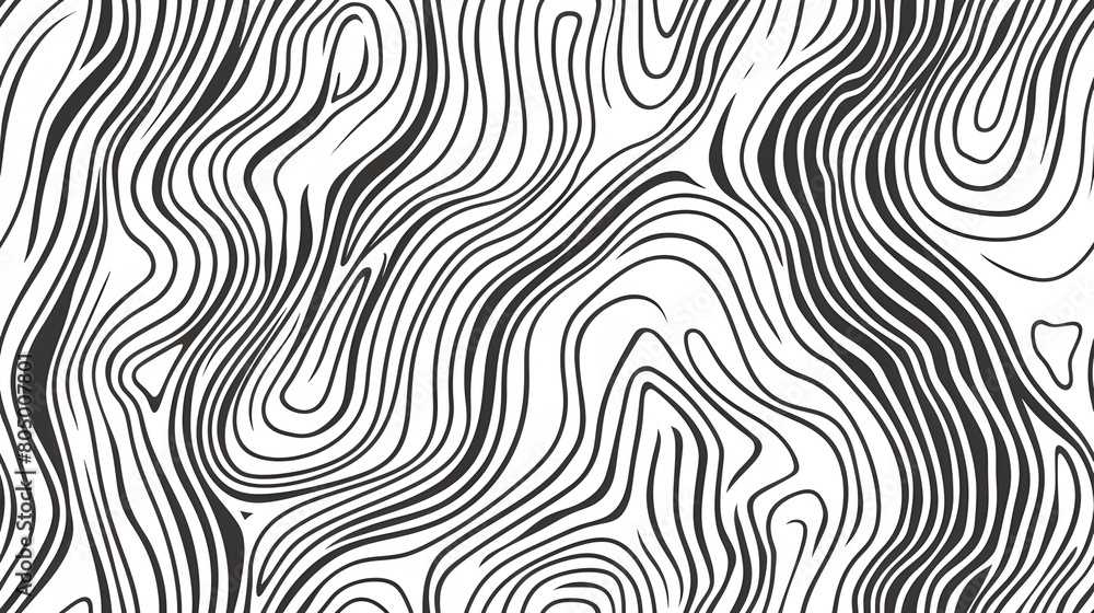 solid black lines on white background, seamless pattern, pattern for print
