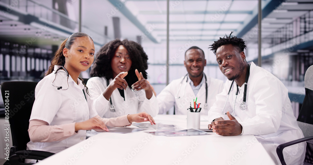 Fototapeta premium Online Video Conference Webinar Angry People Arguing