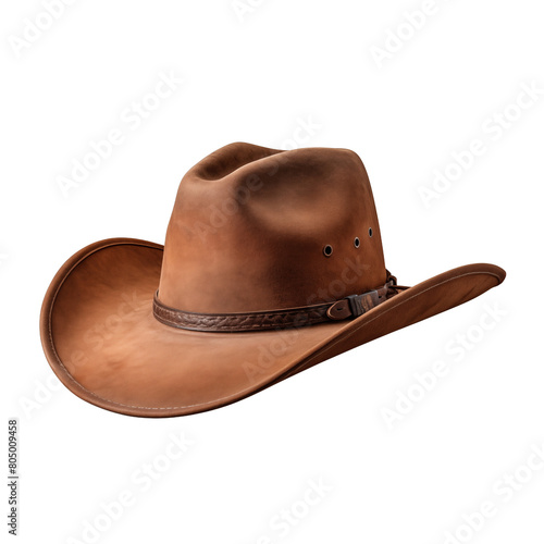 A cowboy hat isolated on transparent or white background, png