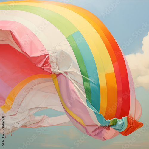 Rainbow flag illustration photo