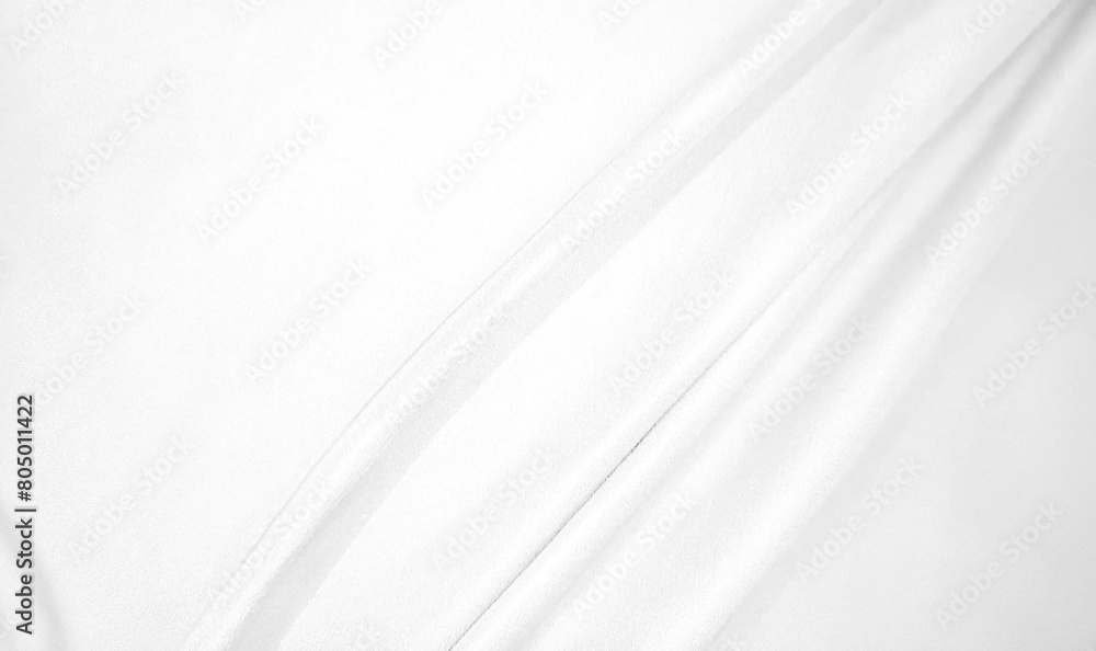 Soft white wrinkled fabric for graphic design or wallpaper Soft white wrinkled fabric for graphic design or wallpaper