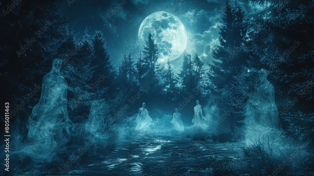 Obraz premium Greeting Card and Banner Design for Social Media or Educational Purpose of National Paranormal Day Background